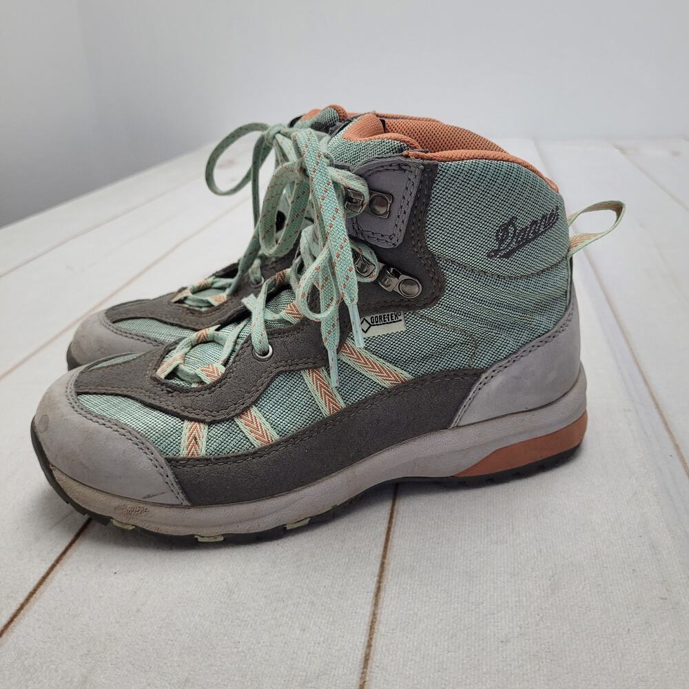 Danner St Helens mid 4" hiking boots waterproof leather jade orange 6.5 gorpcore